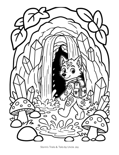 Storm's Den coloring page